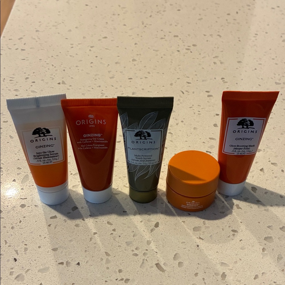 Origins Travel size Samples with Makeup Bag